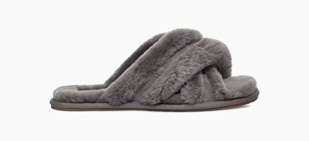 Ugg Slipper Womens - Ugg Scuffita Grey - 562IJQMPK